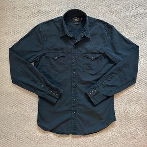 RRL Vintage Black Weastern Shirt